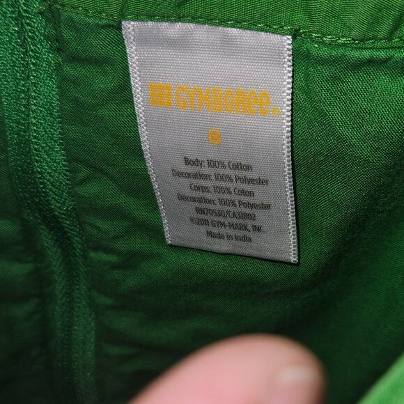 Gymboree Size 8 Sun Dress - Green Flamingos and Palms - Picture 4 of 4